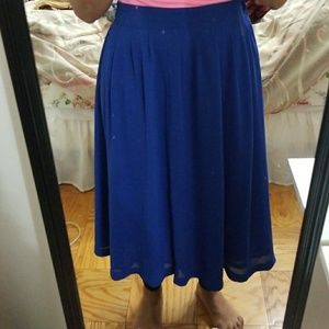 Royal Blue flow skirt!